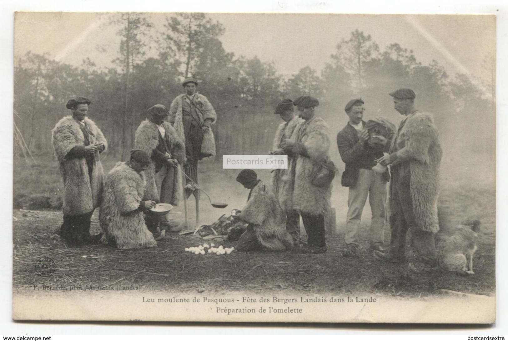 Leu Moulente De Pasquous - Fete Des Bergers Landais Dans La Lande, Preparation De L'omelette - Other & Unclassified