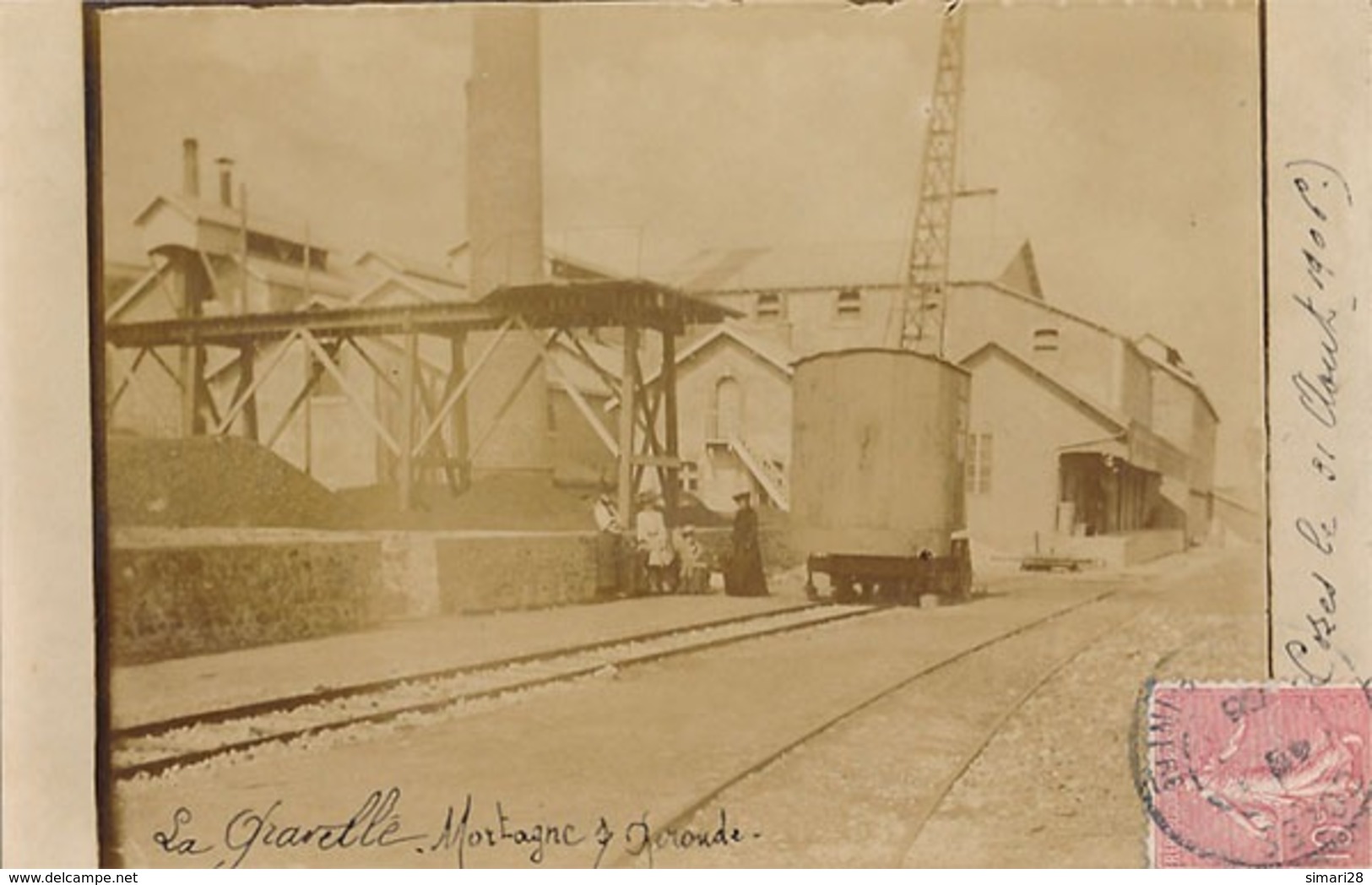 MORTAGNE SUR GIRONDE - CARTE PHOTO - LA GRAVELLE (USINE ) - Sonstige & Ohne Zuordnung