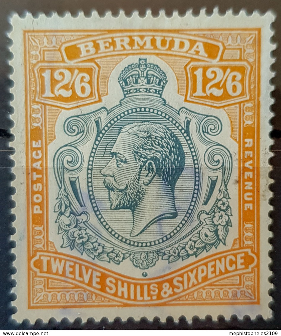 BERMUDA 1922/34 - Canceled - Sc# 97 - 12sh6p - Bermuda