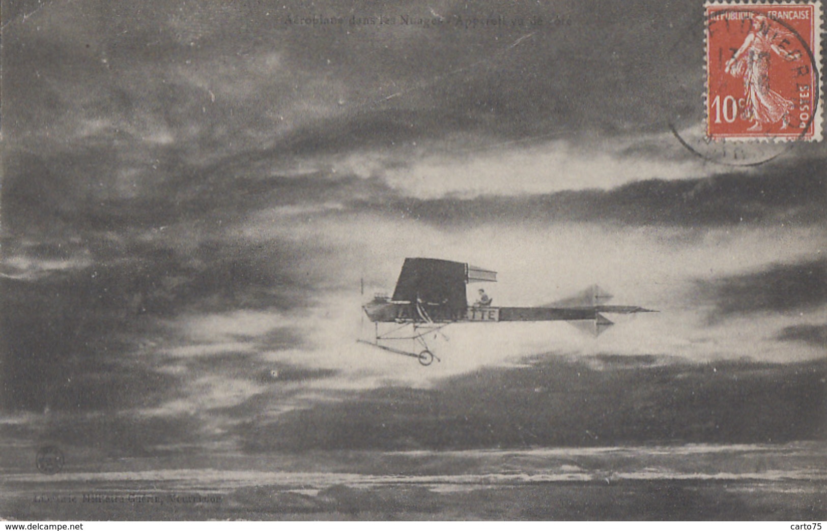 Aviation - Avion Aéroplane "Antoinette" Dans Les Nuages - ....-1914: Précurseurs