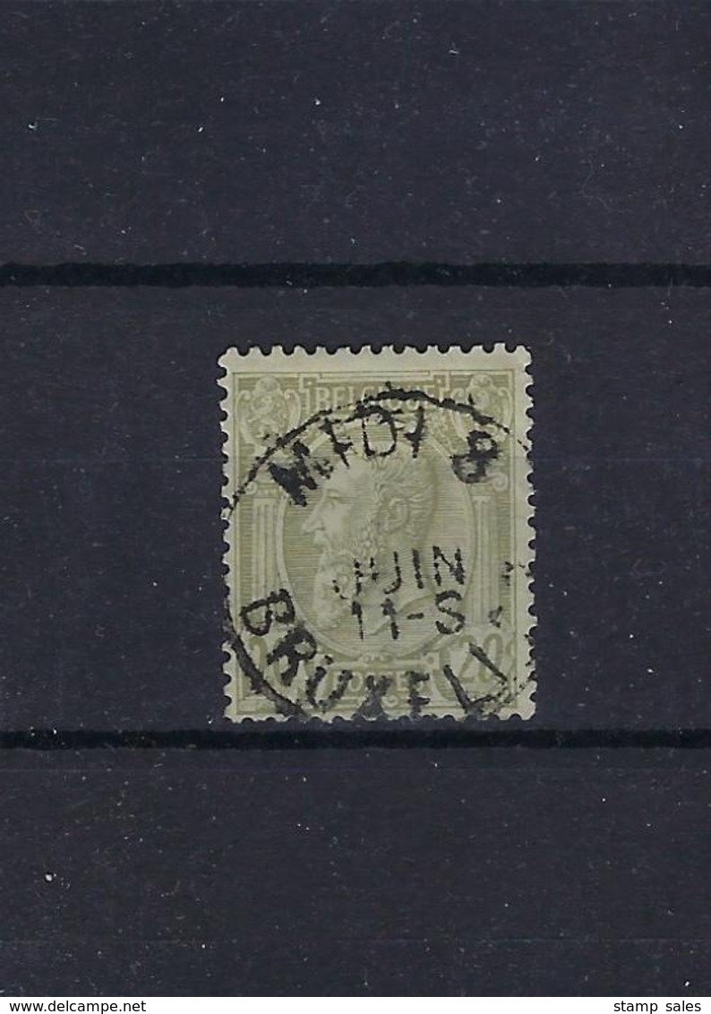 N°47 GESTEMPELD Midi 8 Bruxelles COBA € 18,75 SUPERBE - 1884-1891 Léopold II