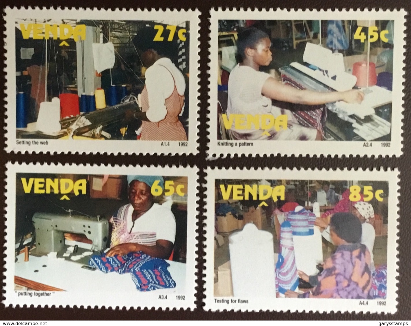 Venda 1992 Clothing Factory MNH - Venda