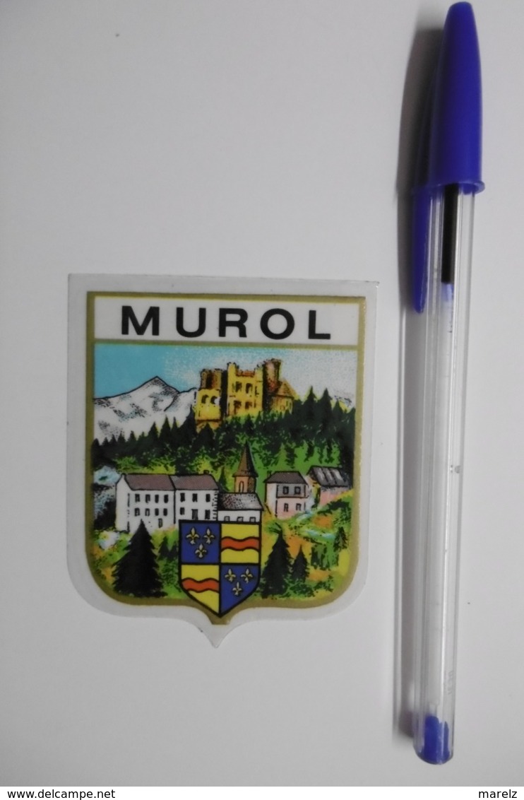 Autocollant Stickers - Blason Ville MUROL écusson Adhésif 63 PUY-de-DÔME - Autocollants