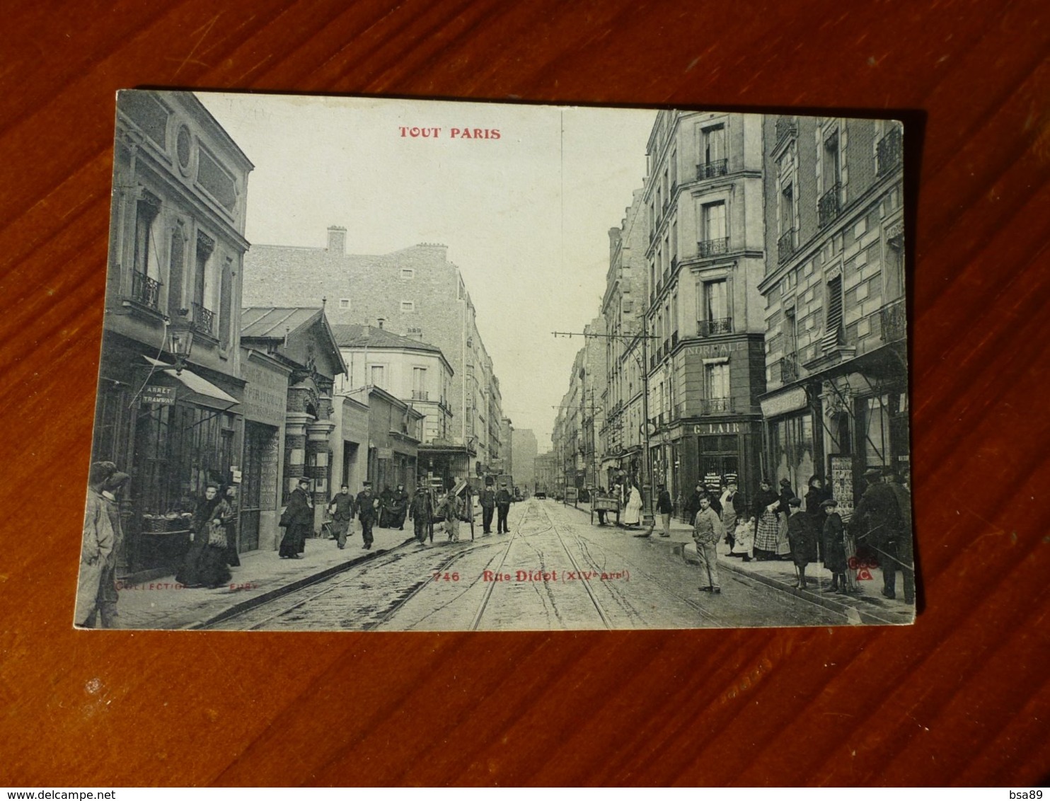 CPA SERIE TOUT PARIS, RUE DIDOT - Arrondissement: 14