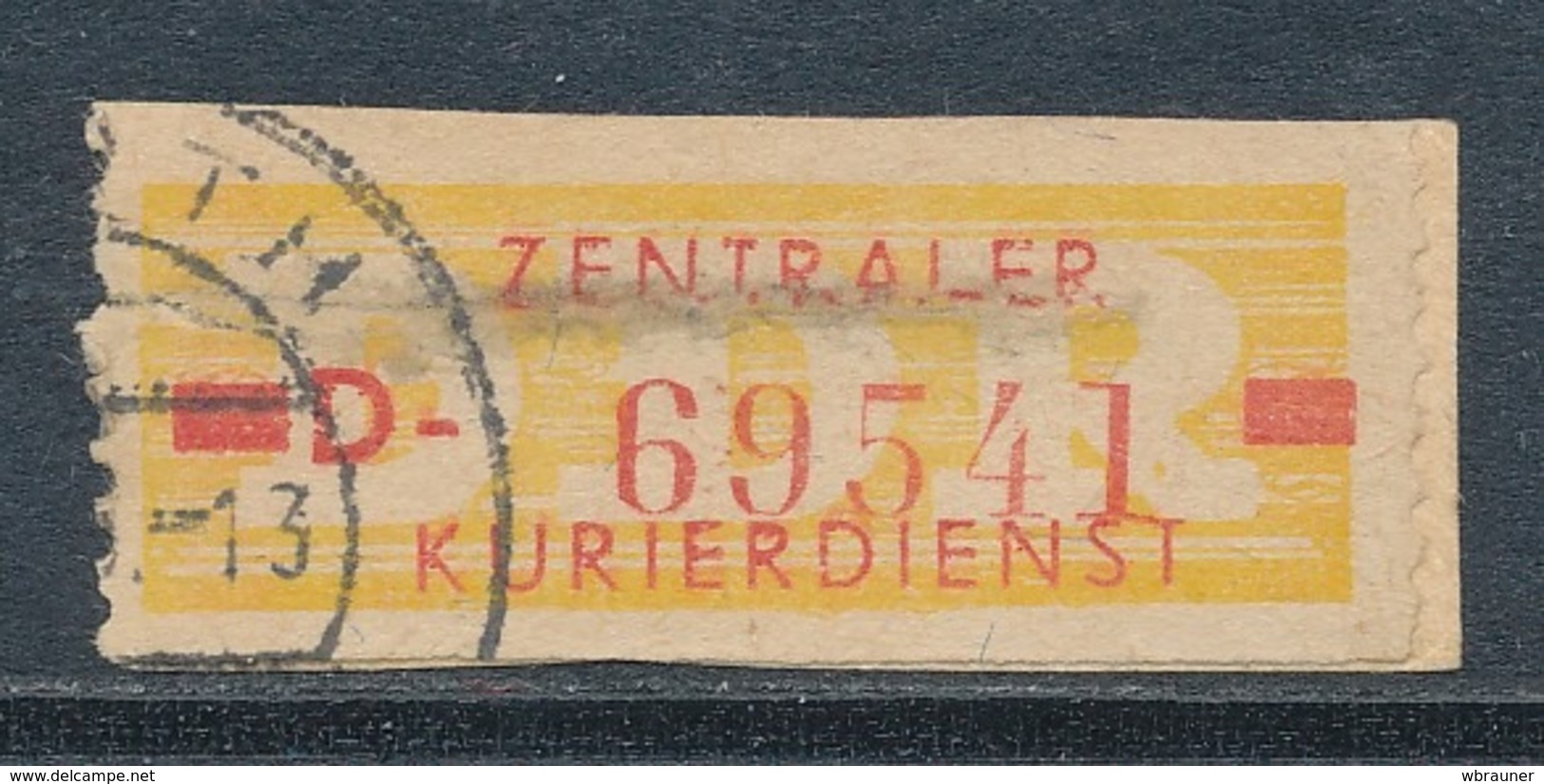 DDR Dienstmarken B 18 I Kennbuchstabe D Gestempelt Geprüft Weigelt Mi. 100,- - Sonstige & Ohne Zuordnung