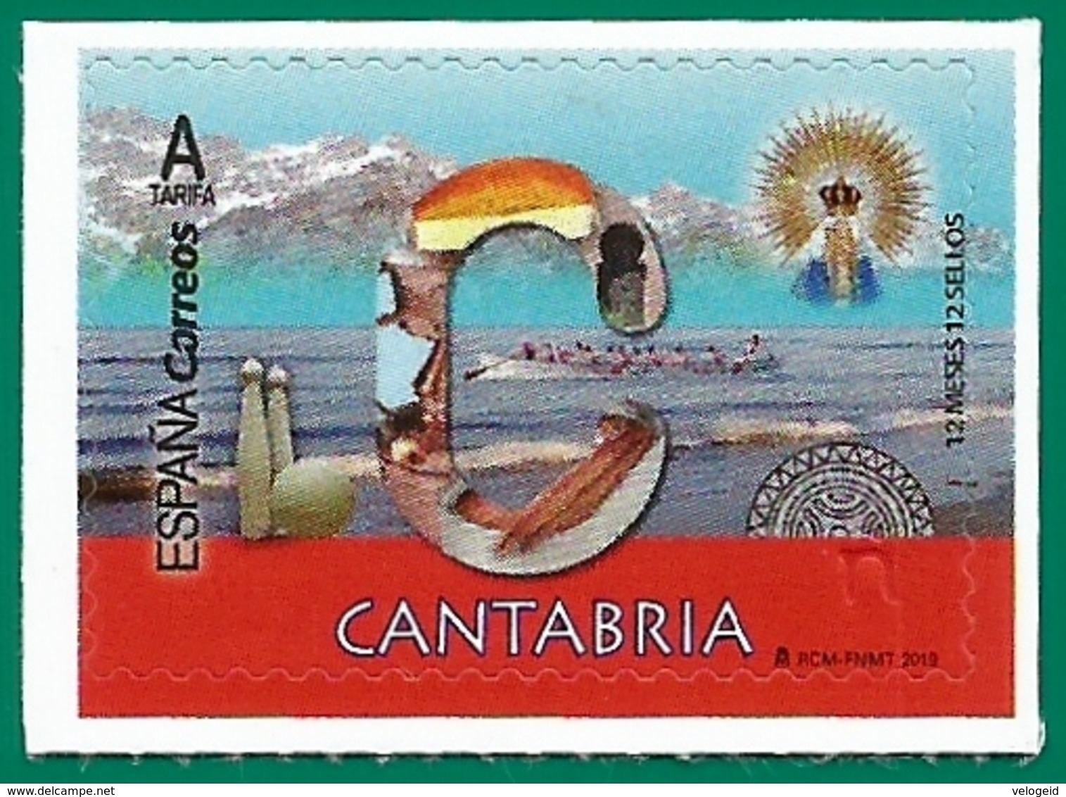 España. Spain. 2019. 12 Meses, 12 Sellos. Cantabria - Nuevos