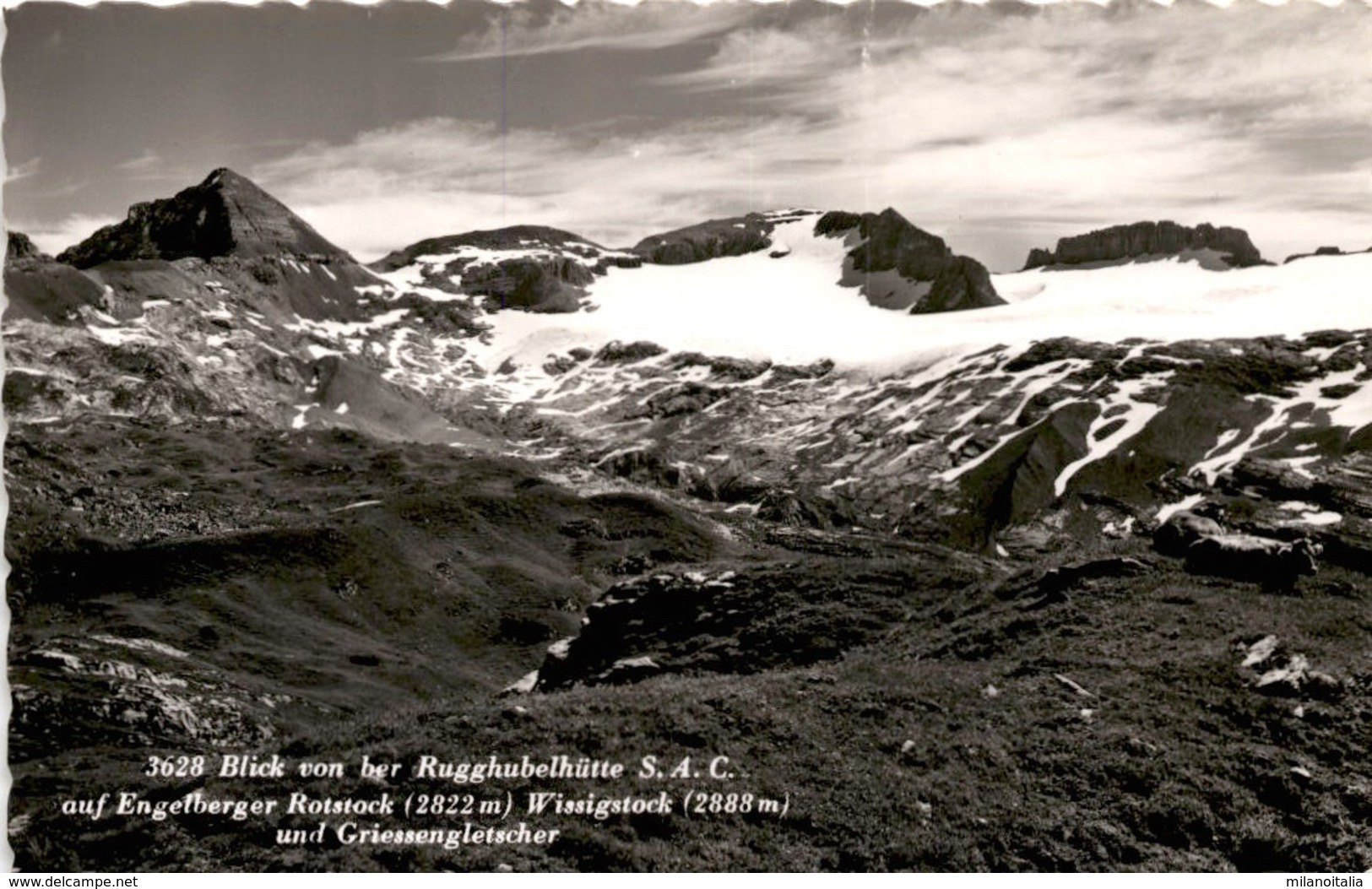 Blick Von Der Ruckhubelhütte Auf Engelberger Rotstock (3628) * 27. 8. 1962 - Engelberg