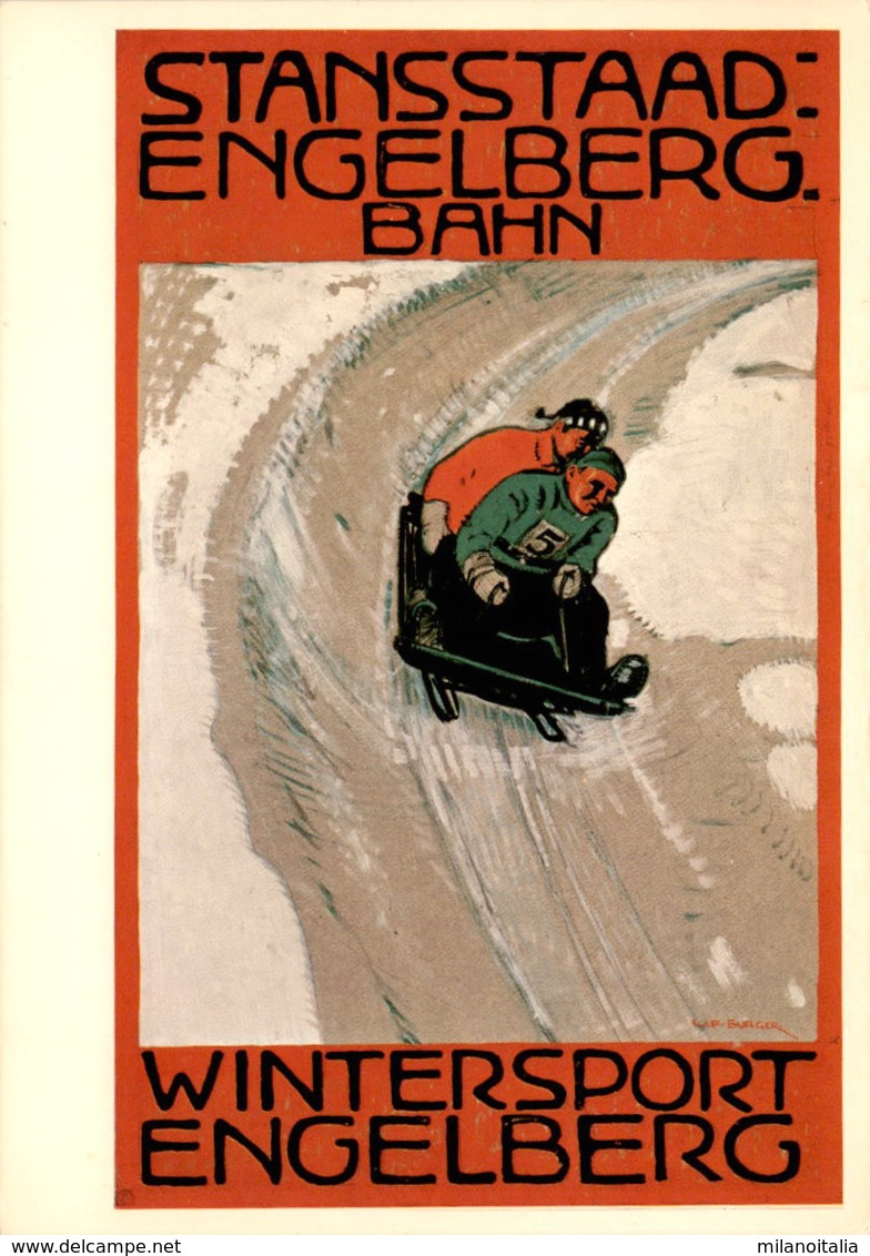 Stansstaad-Engelberg-Bahn - Wintersport Engelberg  - Plakat 1918 (1035) - Sonstige & Ohne Zuordnung