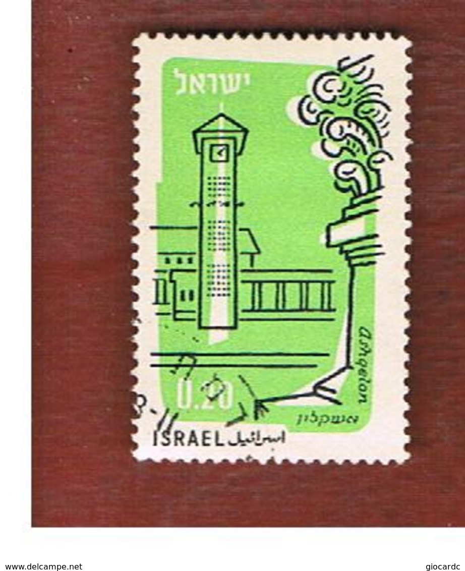 ISRAELE (ISRAEL)  - SG 184  - 1960  TOWER, ASHQELON   - USED ° - Usati (senza Tab)