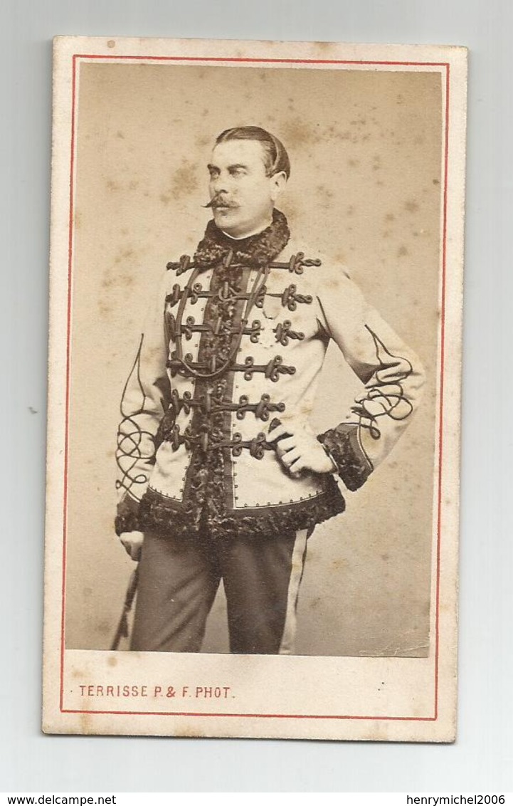 Photographie  Militaire   Photo Cdv De Terrisse A Lyon - Ancianas (antes De 1900)