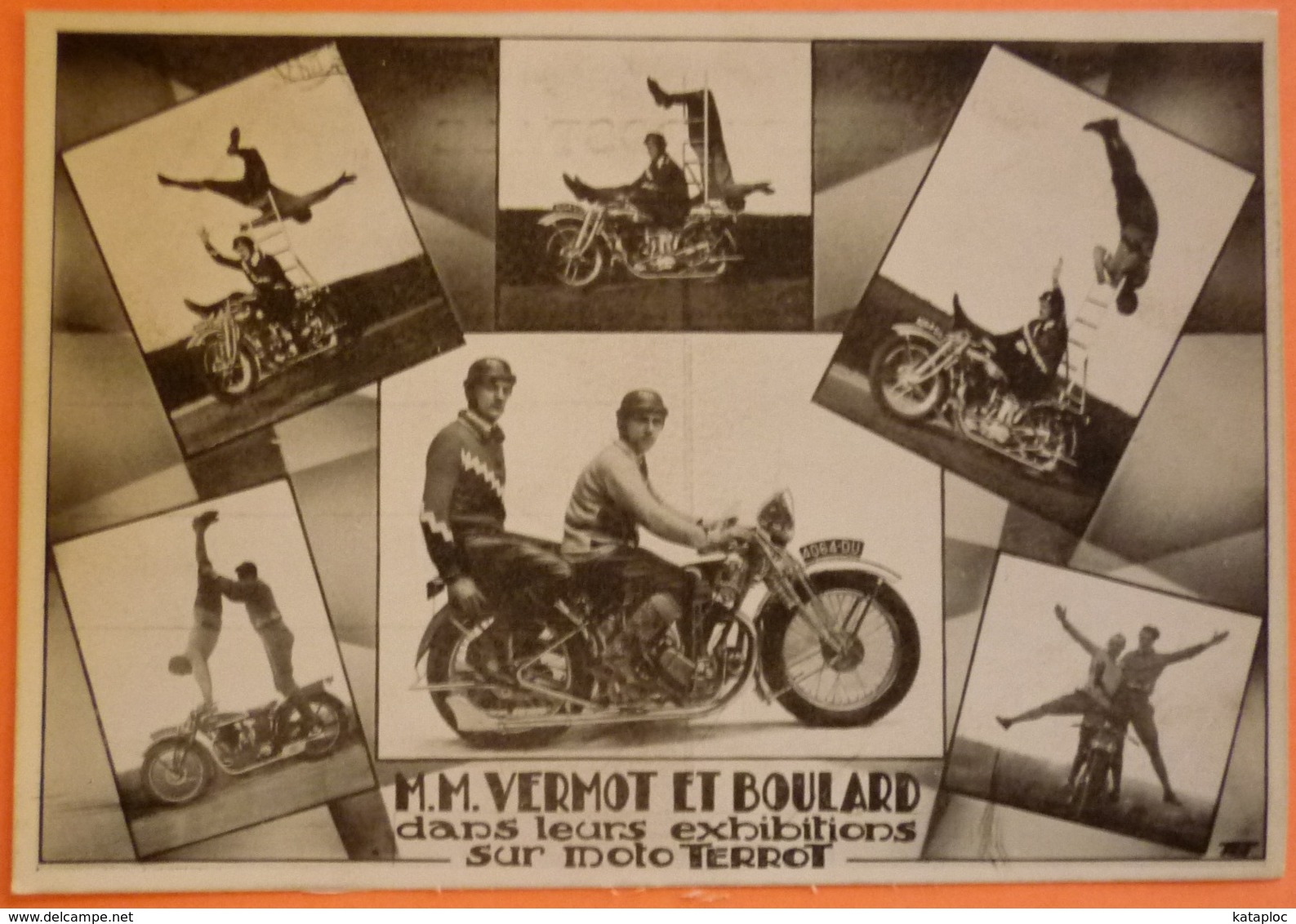 CARTE MOTO TERROT - EXHIBITIONS VERMOT ET BOULARD - 2 SCANS-10 - Motos