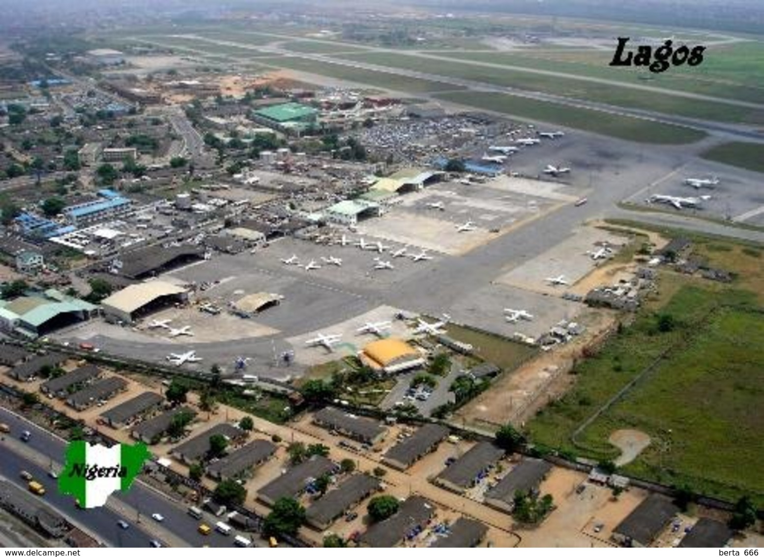 Nigeria Lagos Airport Aerial View New Postcard Flughafen AK - Nigeria