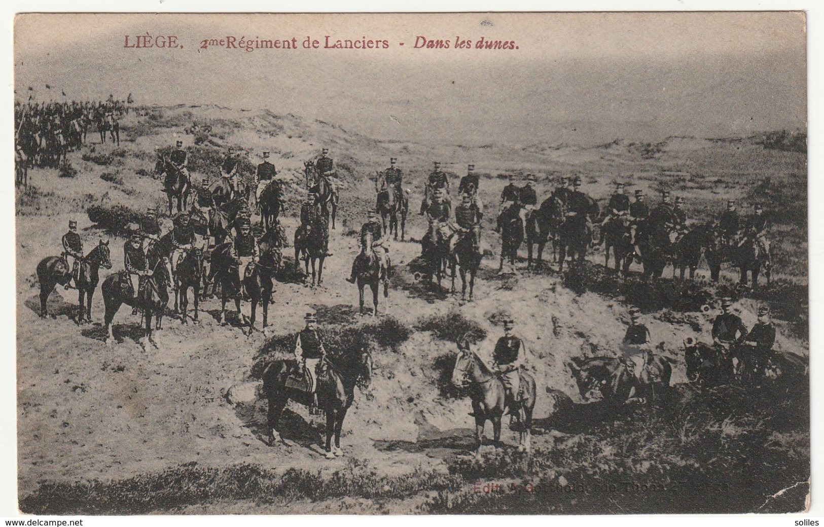 LIEGE - 2em Régiment De Lanciers , Dans  Les Dunes - Regimenten