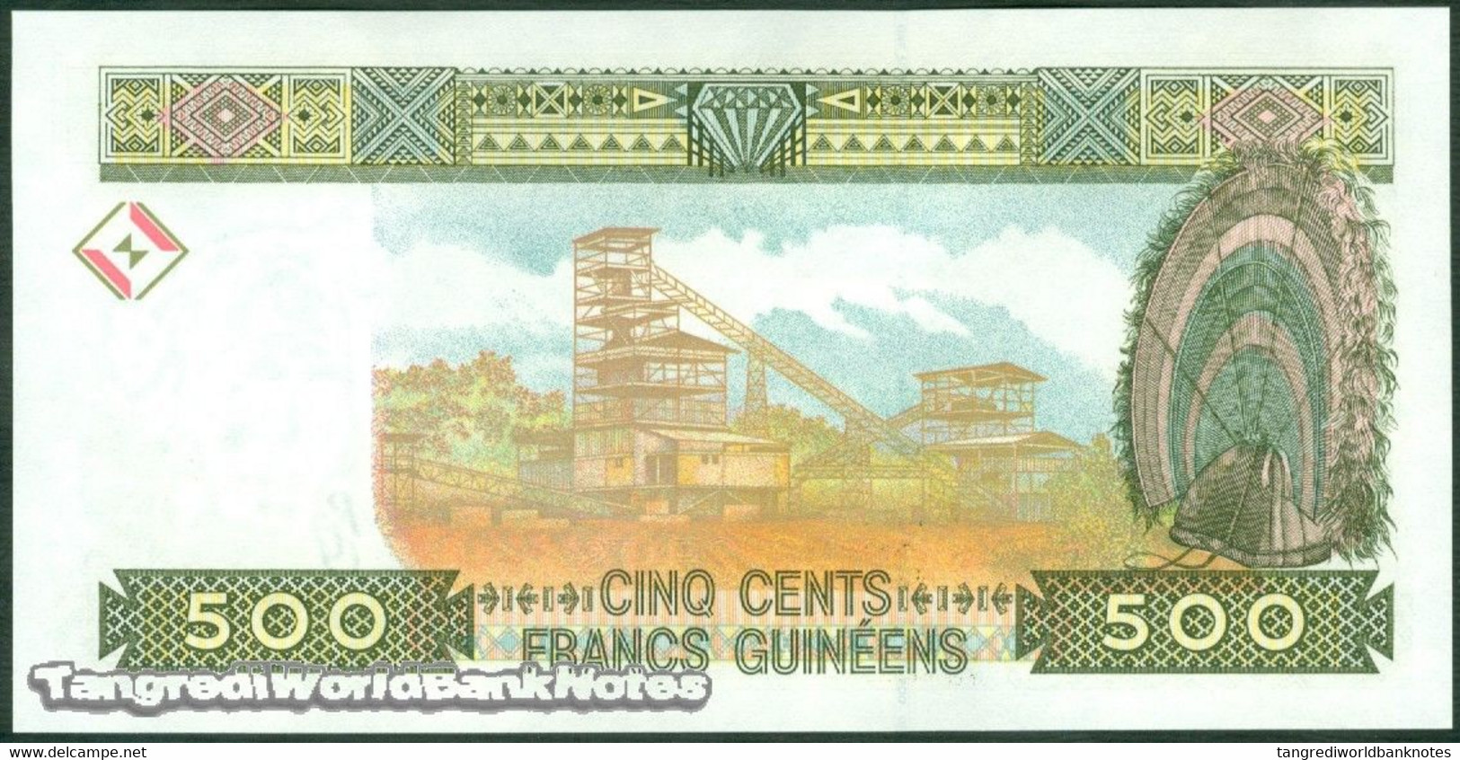 TWN - GUINEA 36b - 500 Francs 1998 Prefix JN UNC - Guinea