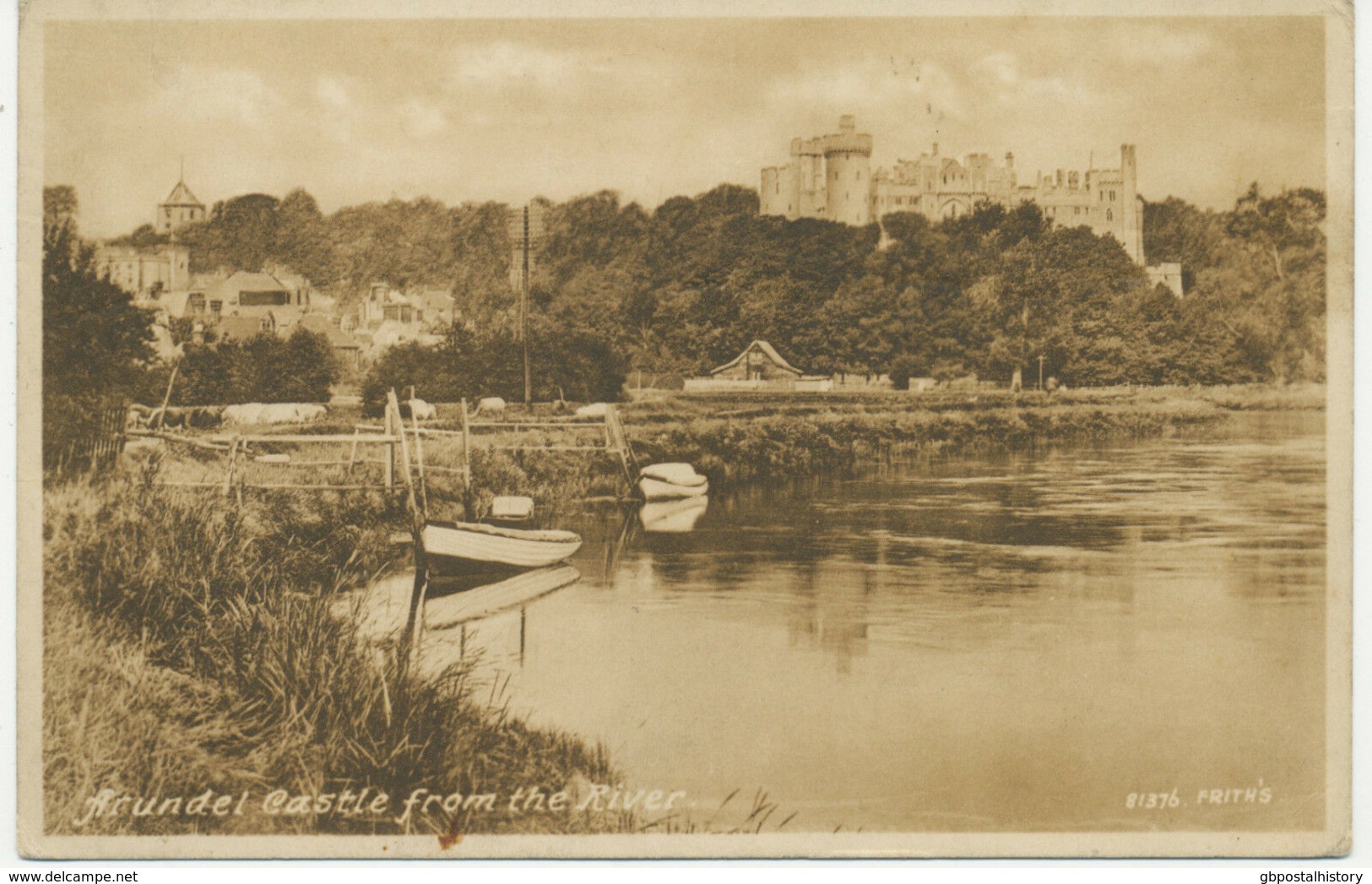 UK ARUNDEL Castle From The River, Unused, Ca. 1930 - Arundel