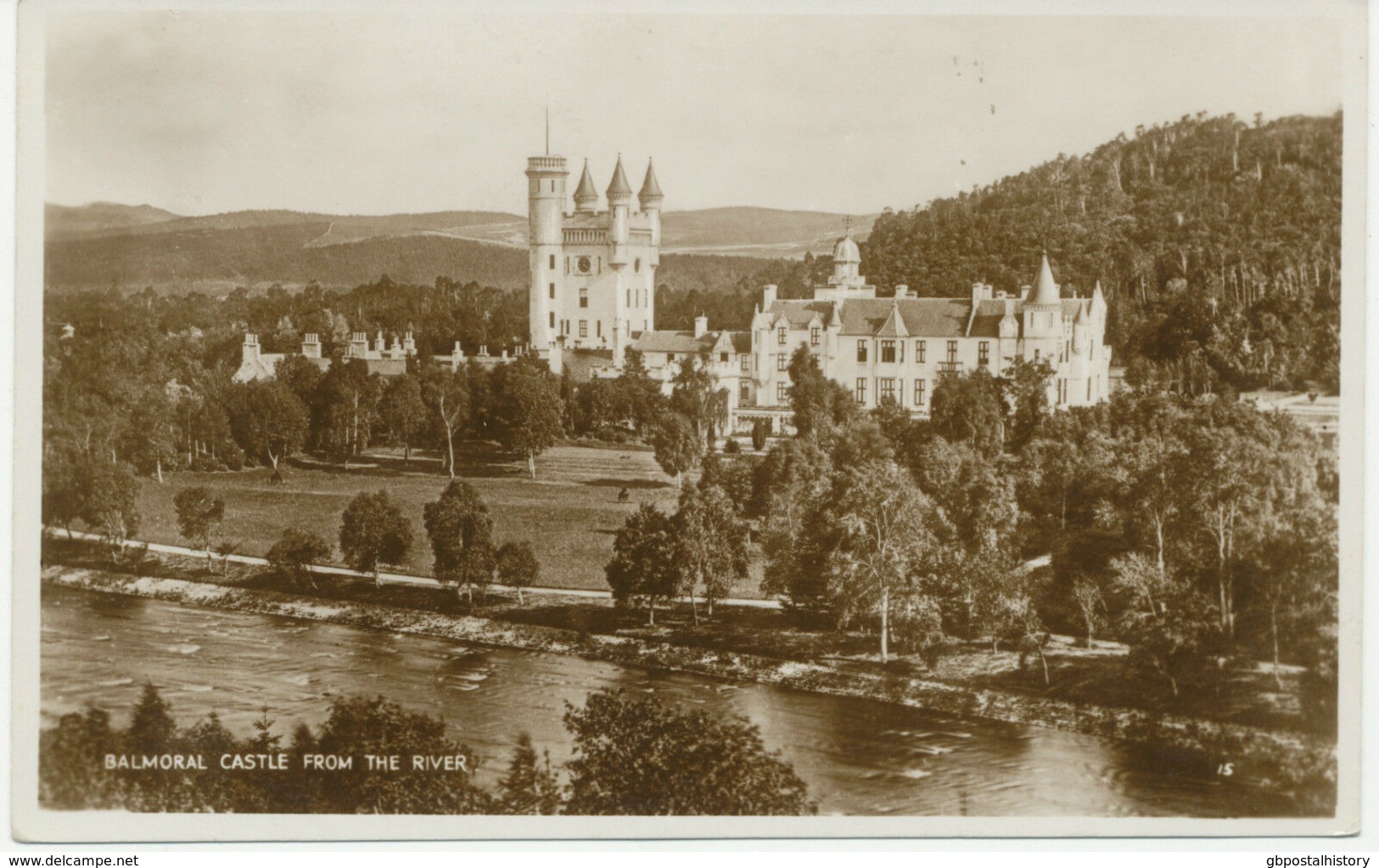UK BALMORAL CASTLE (private Property Of The Royal Family) From The River, 1930 - Aberdeenshire