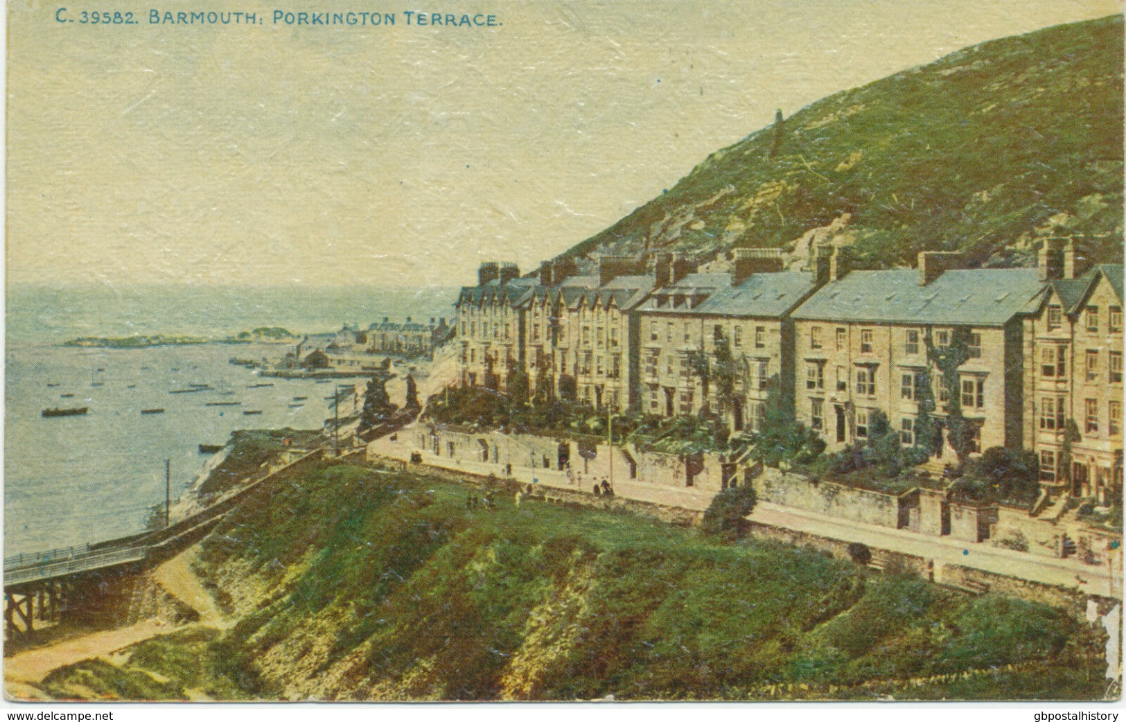 UK BARMOUTH, Porkington Terrace, Unused Linen/canvas By Photochrom Co., Ca. 1920 - Caernarvonshire