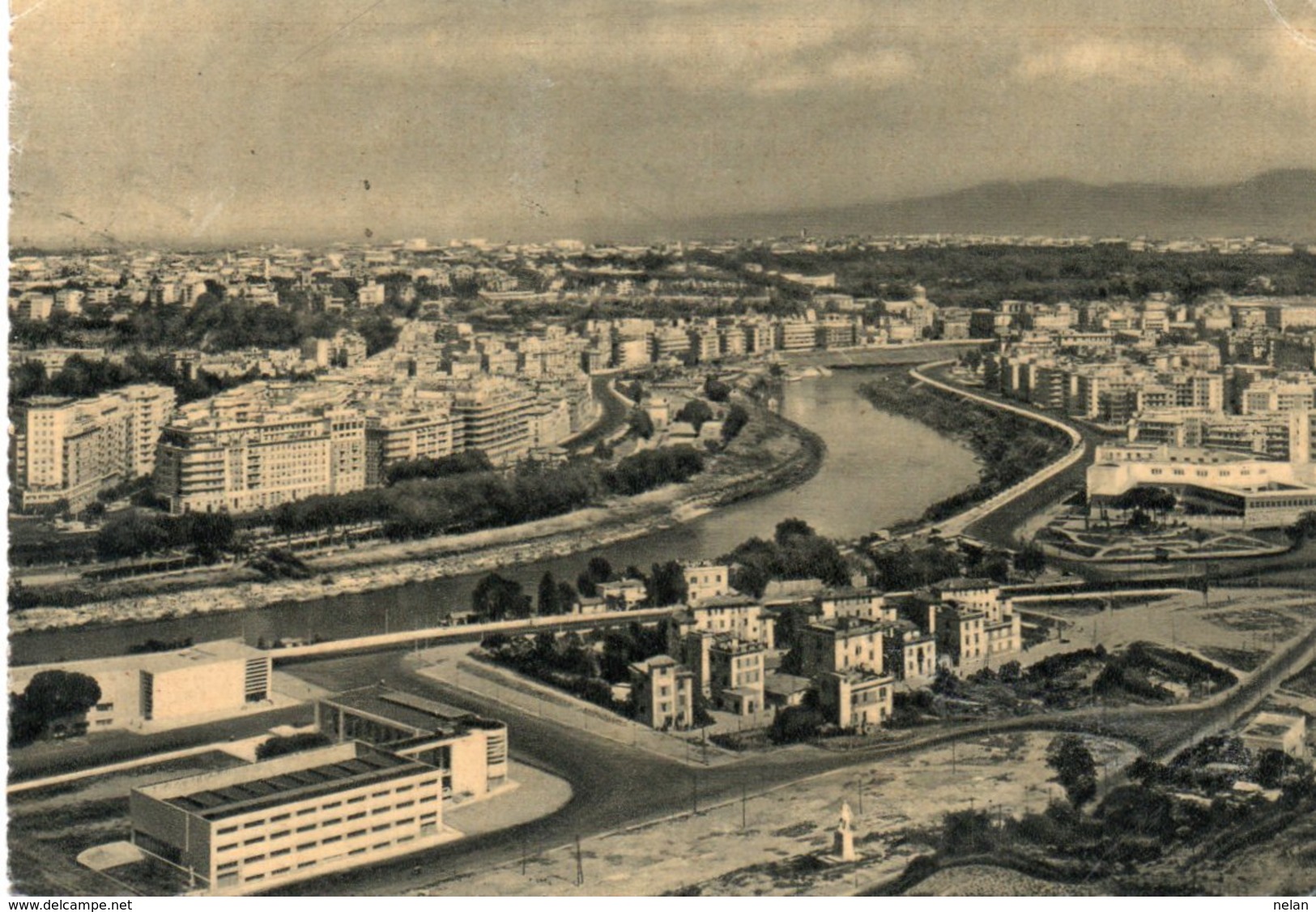 ROMA-SCORCIO PANORAMICO E FIUME TEVERE-F.G - Fiume Tevere