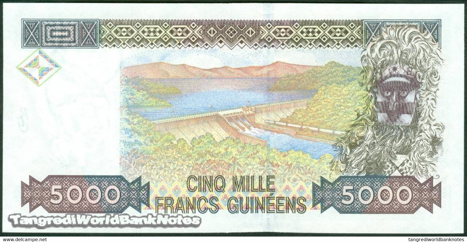 TWN - GUINEA 38 - 5000 5.000 Francs 1998 Prefix GG UNC - Guinea