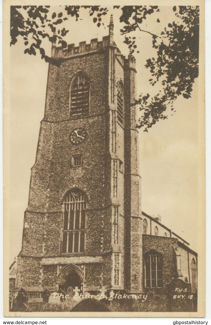 UK BLAKENEY, The Church, Unused, Small Faults, Ca. 1930 - Otros & Sin Clasificación