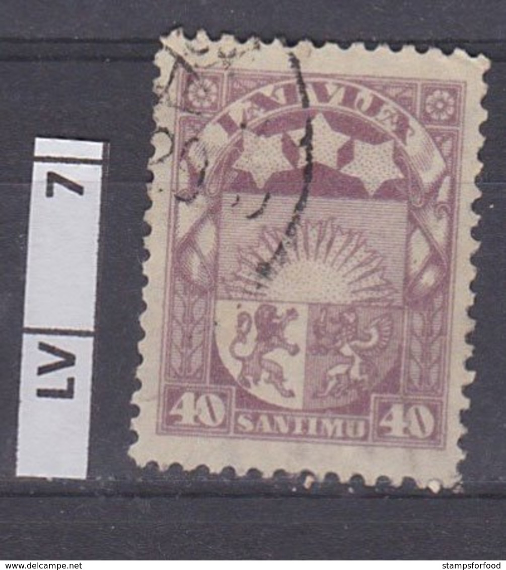 LETTONIA       1920/27	Sole Nascente 40 S  Usato - Lettonia