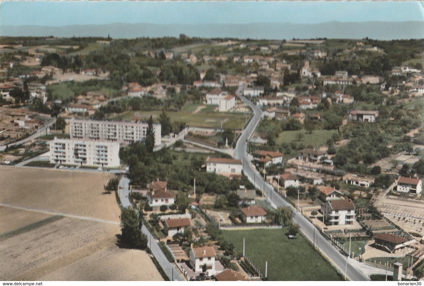 CPSM  69 GENAY VUE GENERALE AERIENNE - Altri & Non Classificati