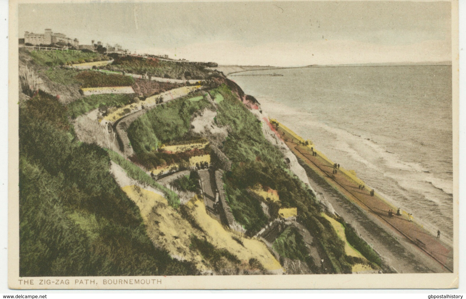 UK BOURNEMOUTH – The Zig-Zag Path, Coloured Copper Engraved Unused, Ca. 1920 - Bournemouth (until 1972)