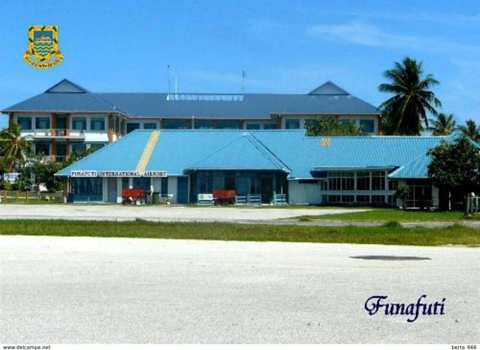 Tuvalu Funafuti International Airport New Postcard Flughafen AK - Tuvalu