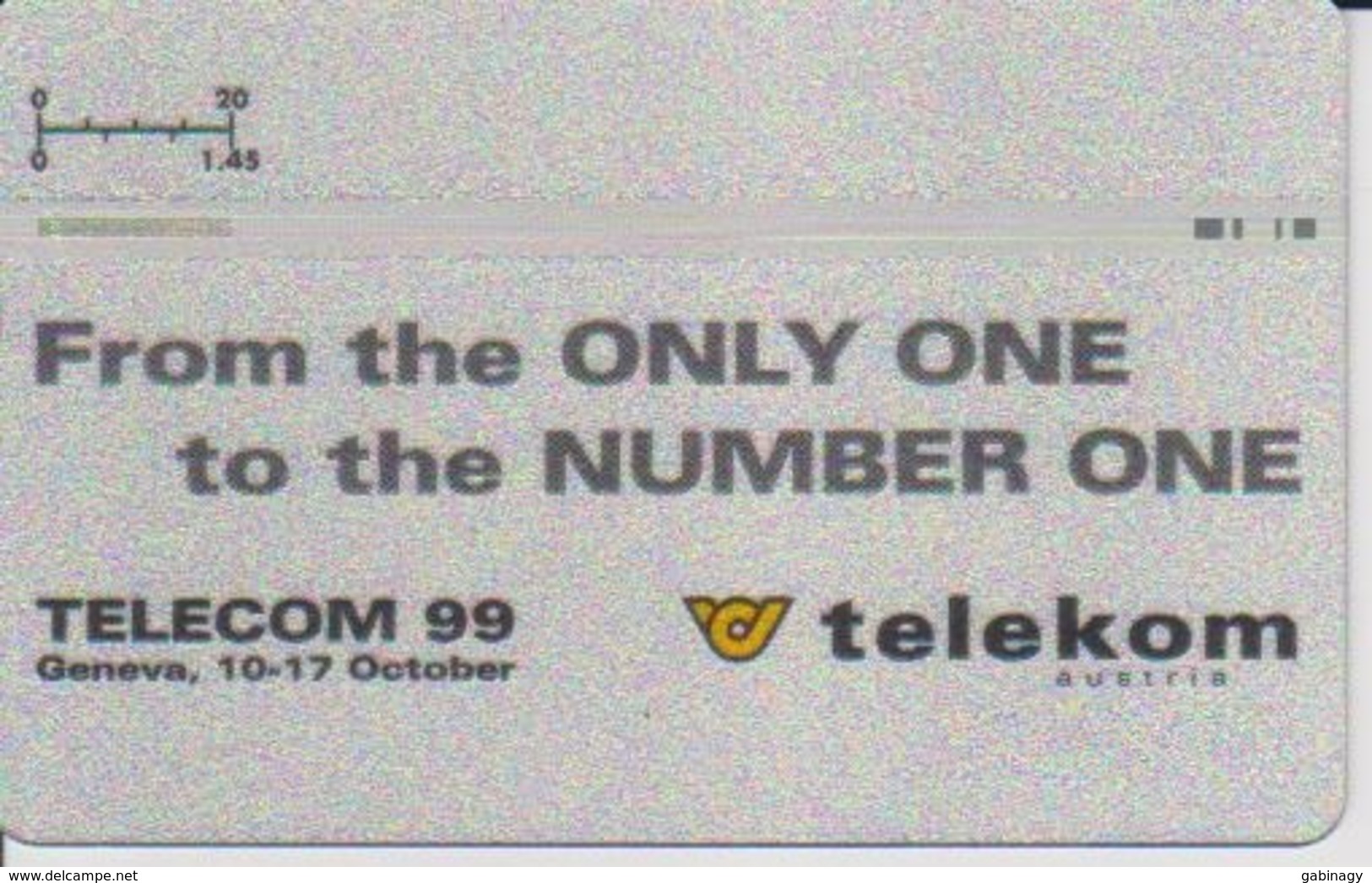 AUSTRIA - F467 - Telekom - Kumpf - Telecom 99 Geneva, 10-17 October - 3.010EX. - Austria