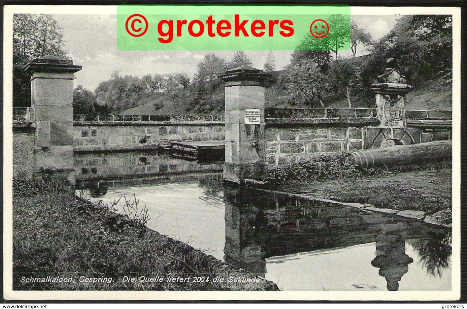 SCHMALKALDEN Gespring. Quelle Liefert 200 Liter Die Sekunde - Schmalkalden