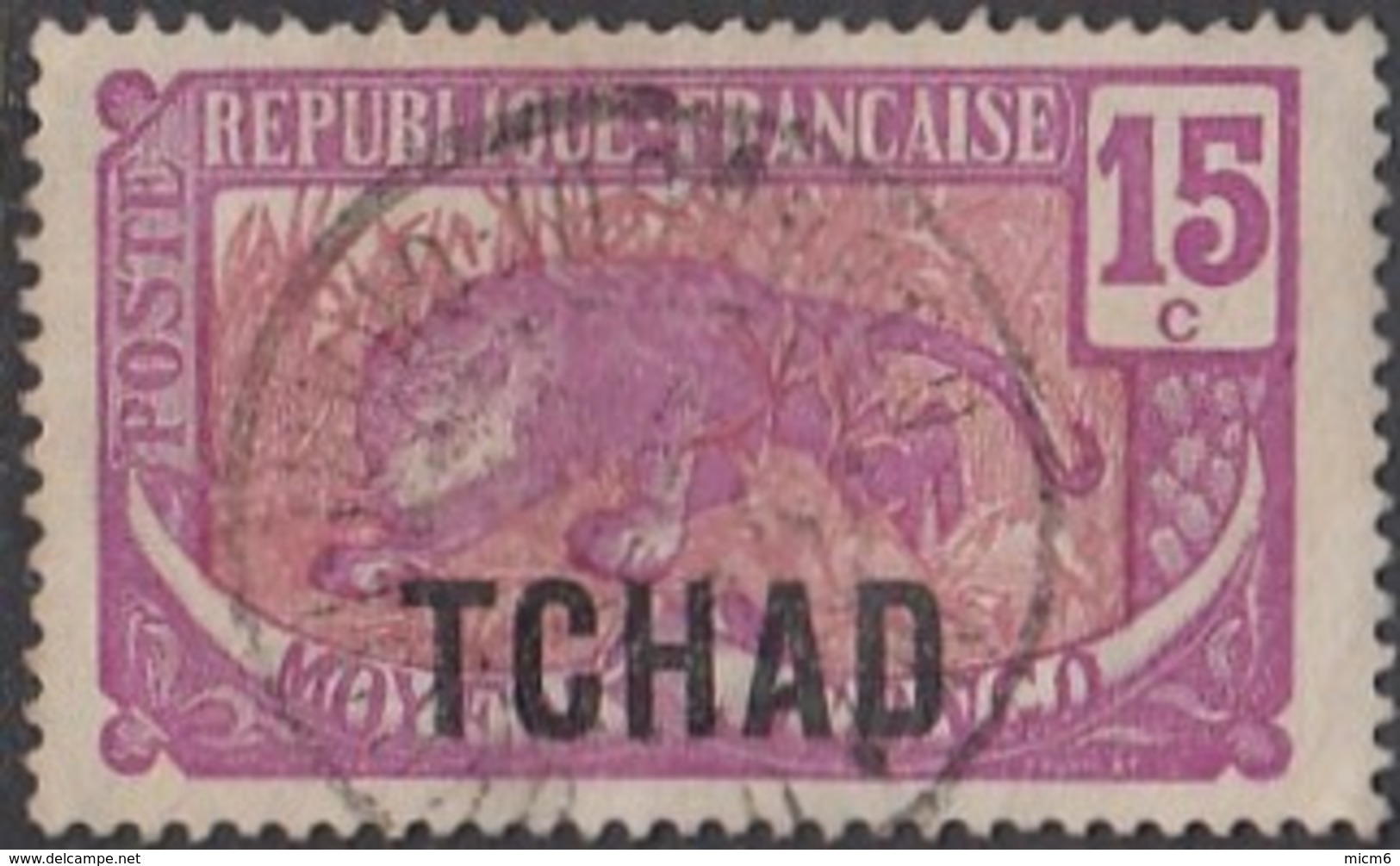 Tchad - N° 06 (YT) N° 6 (AM) Oblitéré. - Used Stamps