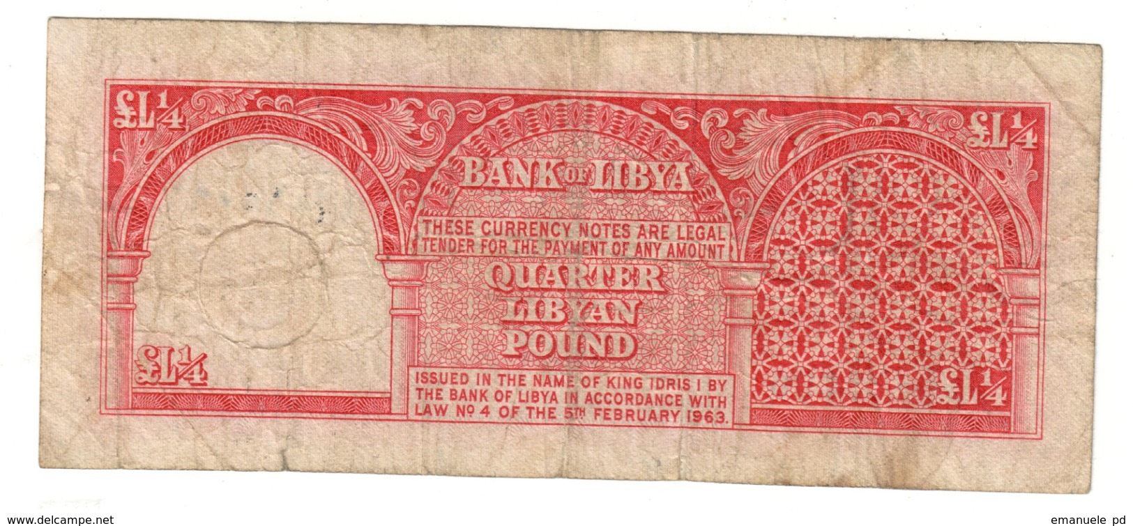 Libya 1/4 Pound 1963 - Libië