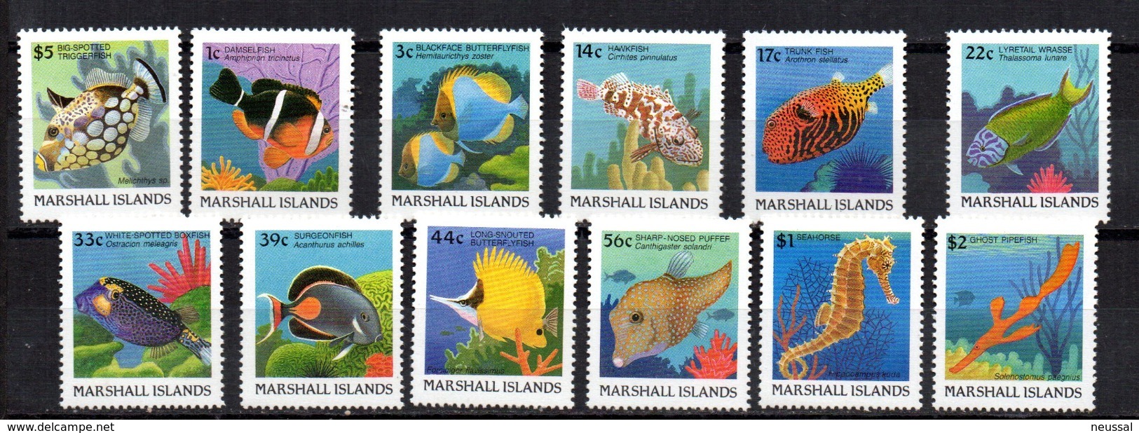 Serie  Nº 172/83  Marshall Island - Peces