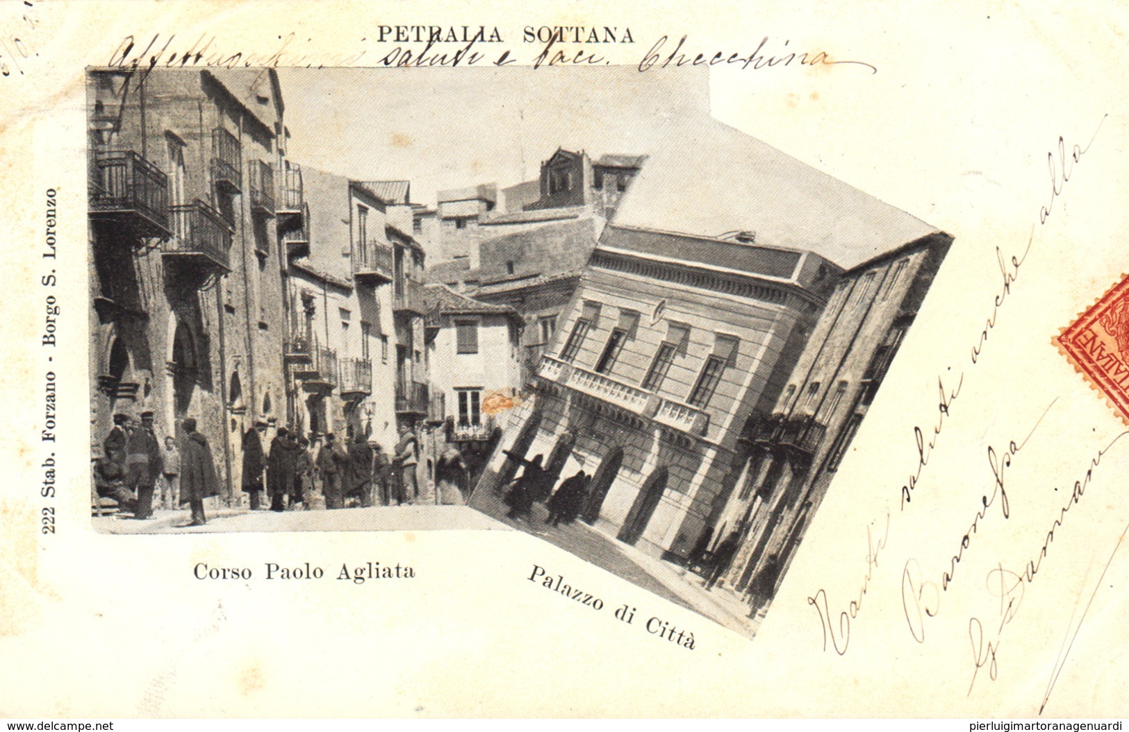 12622 - Petralia Sottana - Corso Paolo Agliata - Palazzo Di Città (Palermo) F - Palermo