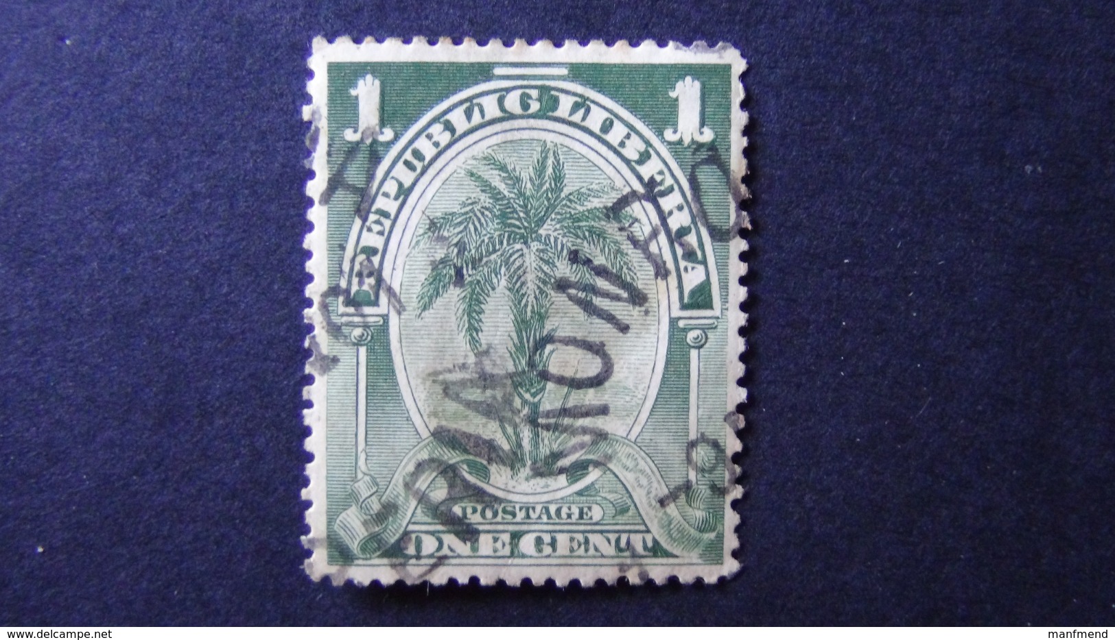 Liberia - 1900 - Mi:LR 55a, Sn:LR 55, Yt:LR 51 O - Look Scan - Liberia