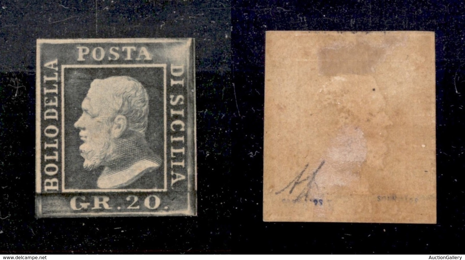 ANTICHI STATI ITALIANI - SICILIA - 1859 - 20 Grana (13c) - Gomma Originale - Diena (1.800) - Otros & Sin Clasificación