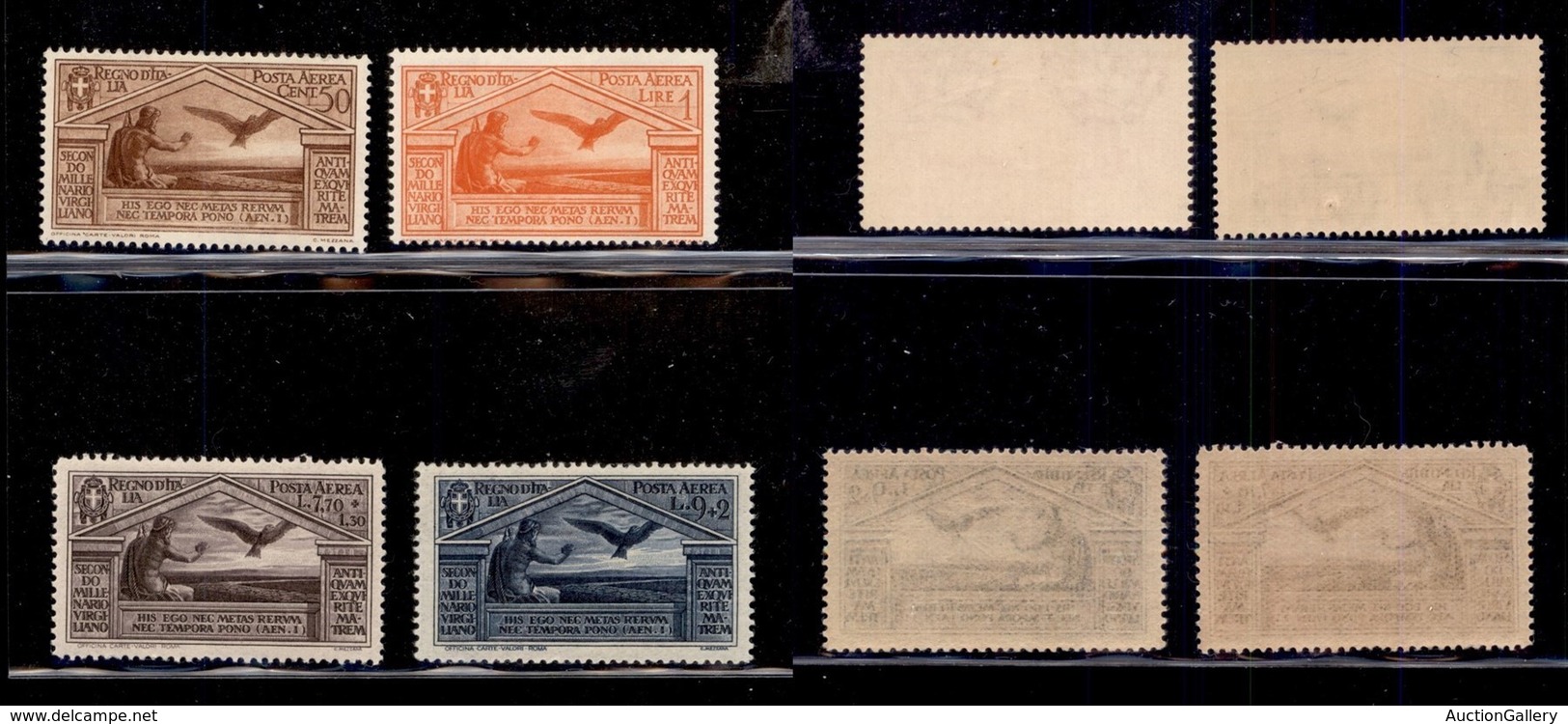 REGNO - Posta Aerea - 1930 - Virgilio (21/24) - Serie Completa - Gomma Integra (525) - Otros & Sin Clasificación