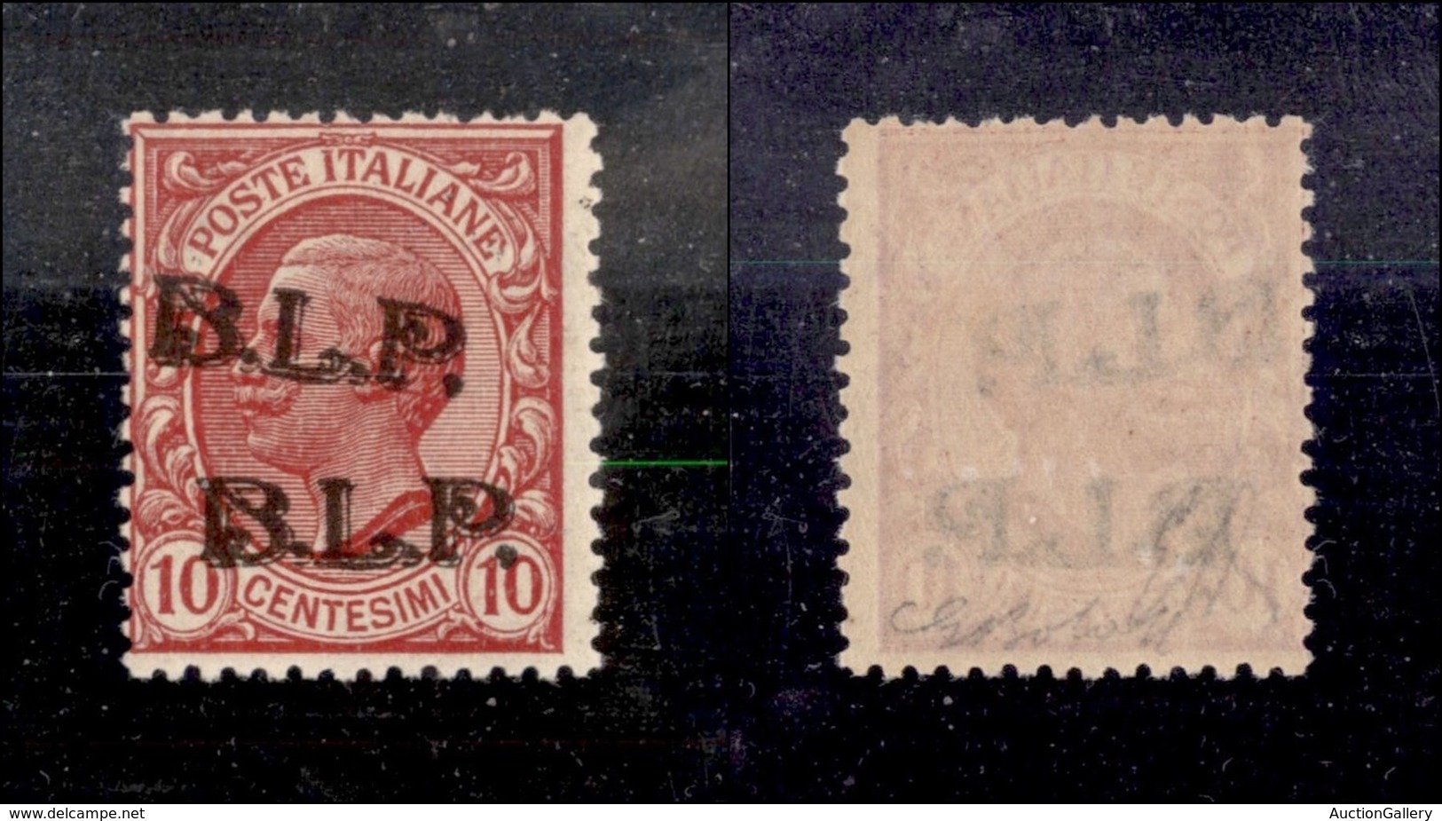 REGNO - B.L.P - 1923 - 10 Cent (13Bda) Con Doppia Soprastampa (una Obliqua) - Gomma Integra - Diena + G.Bolaffi + Cert.  - Other & Unclassified