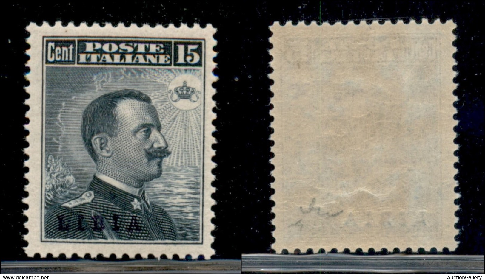 COLONIE - LIBIA - 1912 - 15 Cent (5) - Gomma Integra (1.000) - Otros & Sin Clasificación