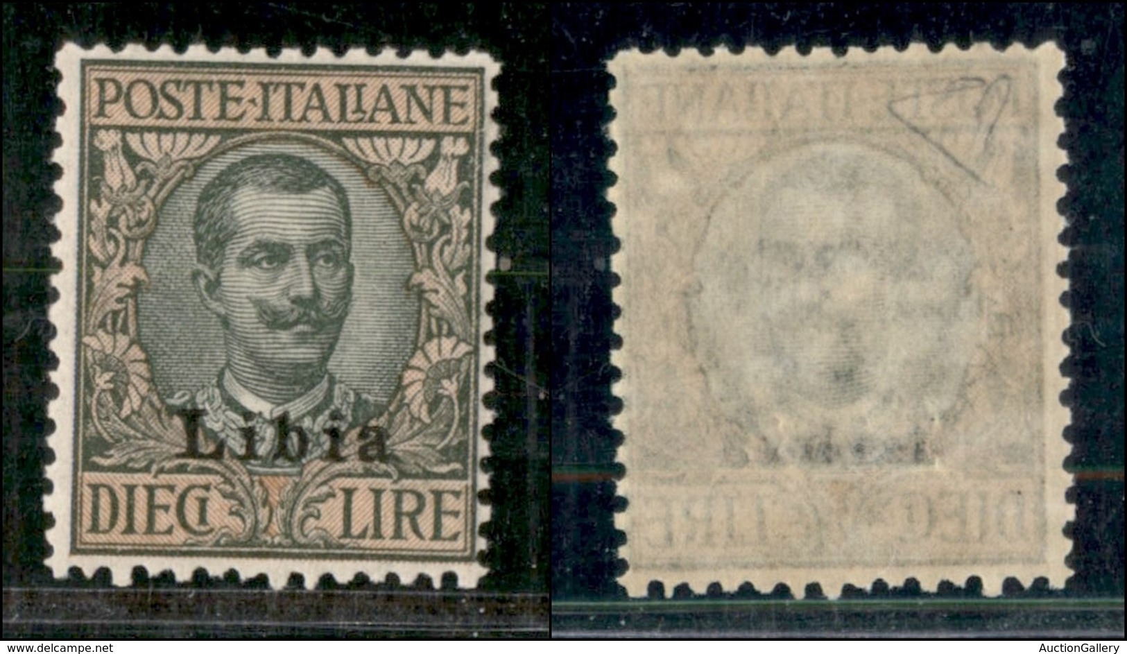 COLONIE - LIBIA - 1915 - 10 Lire (12) - Gomma Integra (150) - Autres & Non Classés
