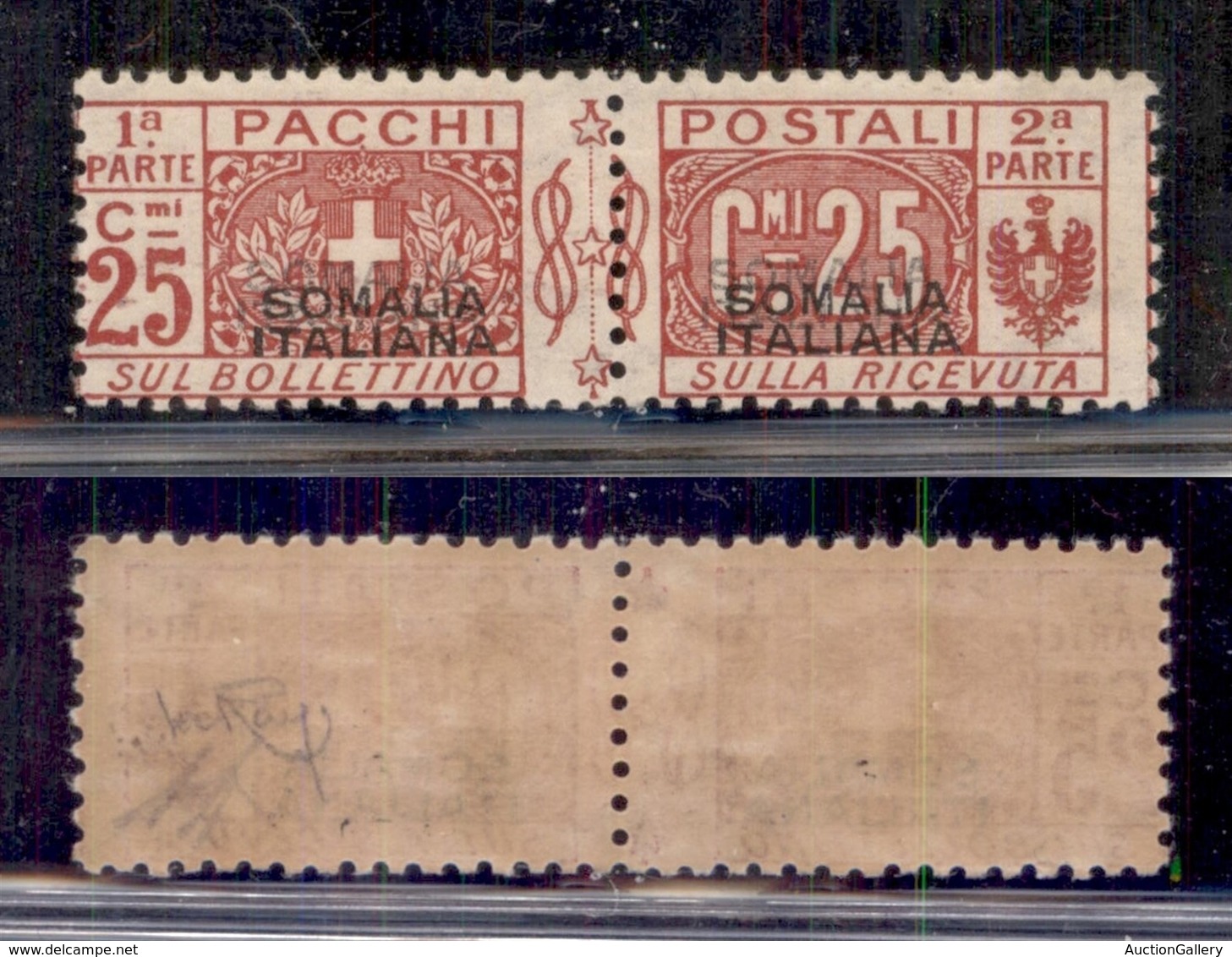 COLONIE - SOMALIA - Pacchi Postali - 1917 - 25 Cent (4aa - Pacchi Postali) Con Doppia Soprastampa - Gomma Originale (325 - Other & Unclassified