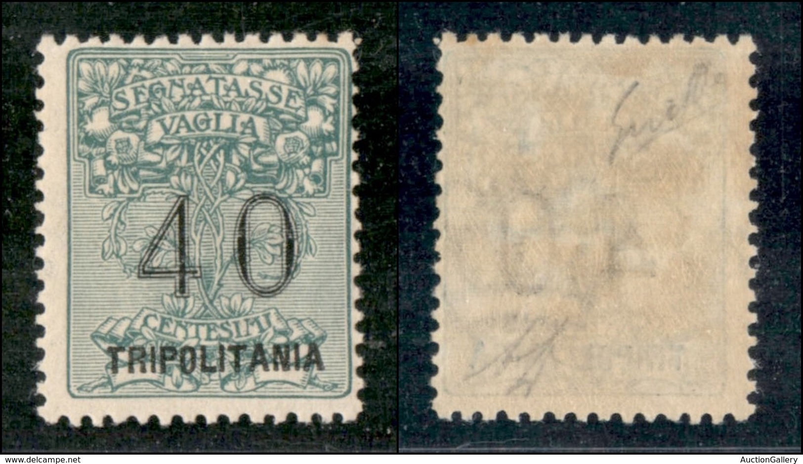 COLONIE - TRIPOLITANIA - Segnatasse Per Vaglia - 1924 - 40 Cent (2) - Gomma Originale - Diena (2.350) - Other & Unclassified