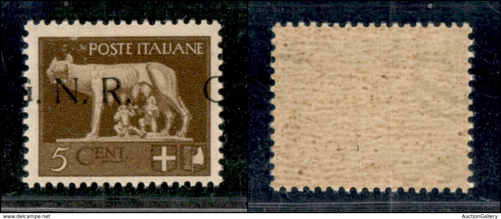 RSI - G.N.R. Brescia - 1943 - Brescia - 5 Cent (470/Ifc) - G A Cavallo - Gomma Integra (120) - Otros & Sin Clasificación