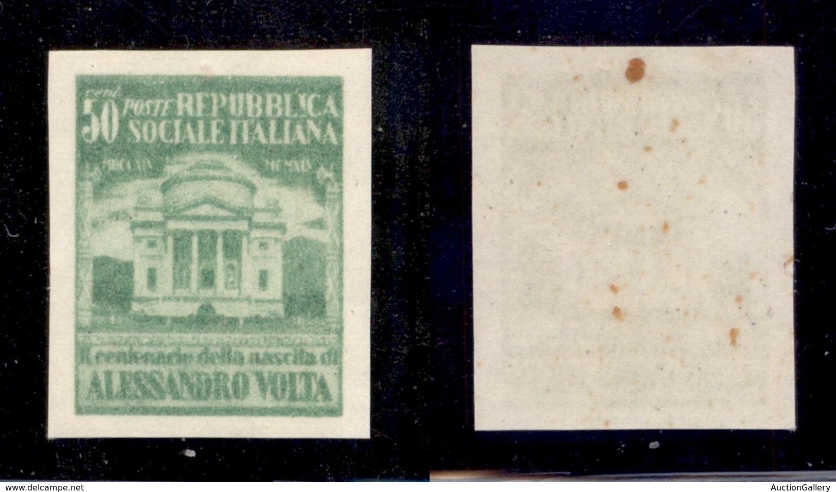 RSI - Saggi-Verona - 1945 - 50 Cent Volta (513A) - Carta Bianca - Gomma Integra - Autres & Non Classés