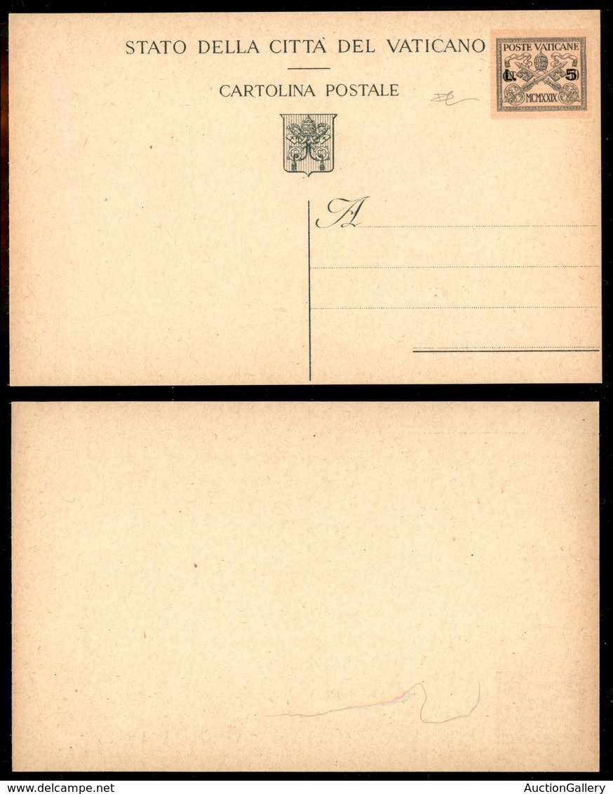 VATICANO - 1947 - Provvisoria - Cartolina Postale Da 5 Lire Su 50 Cent (C5) Nuova - Carraro - Autres & Non Classés