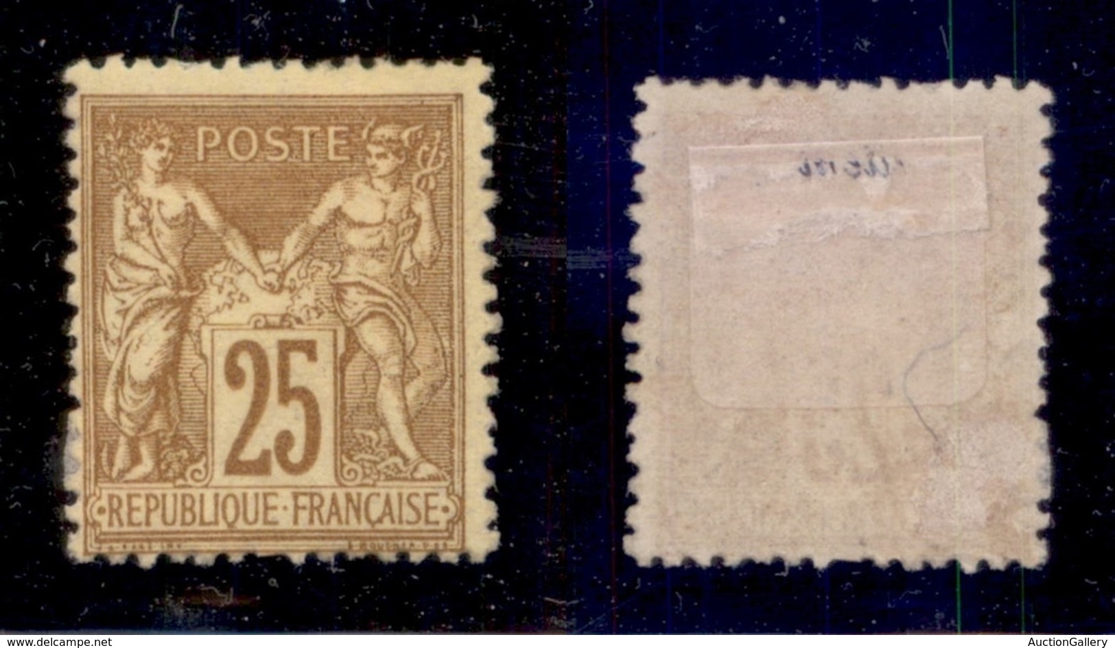 EUROPA - FRANCIA - 1879 - 25 Cent Allegoria (78) - Gomma Originale (250) - Other & Unclassified