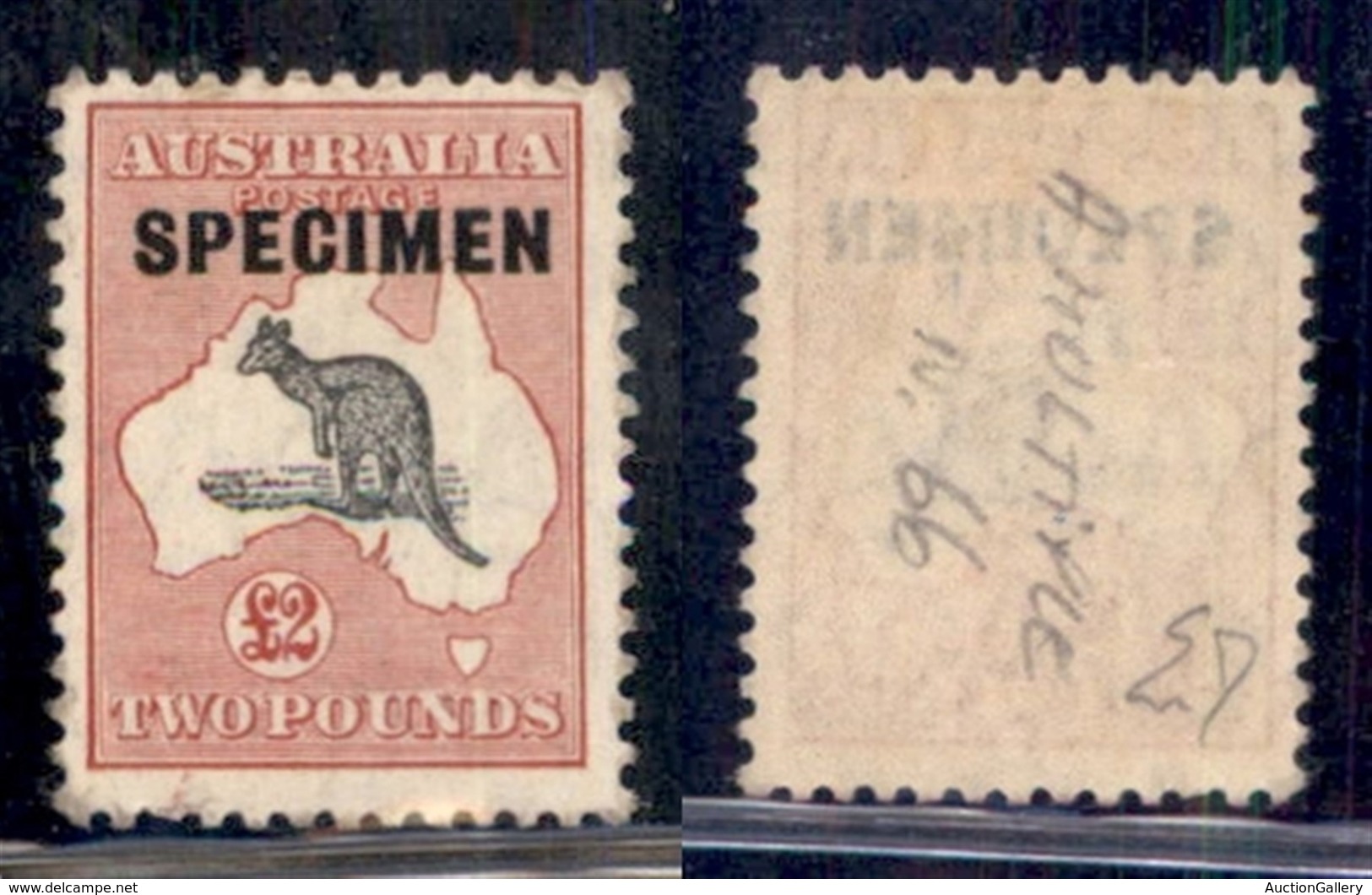 OLTREMARE - AUSTRALIA - 1913 - Specimen - 2 Pounds (18) - Gomma Originale - Autres & Non Classés