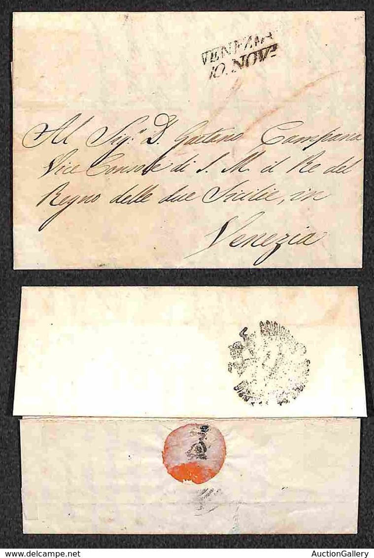 ITALIA - PREFILATELICHE - 1831 - Consolato Generale Del Regno Delle Due Sicilie Nel Litorale Dalmato - Lettera Da Triest - Autres & Non Classés