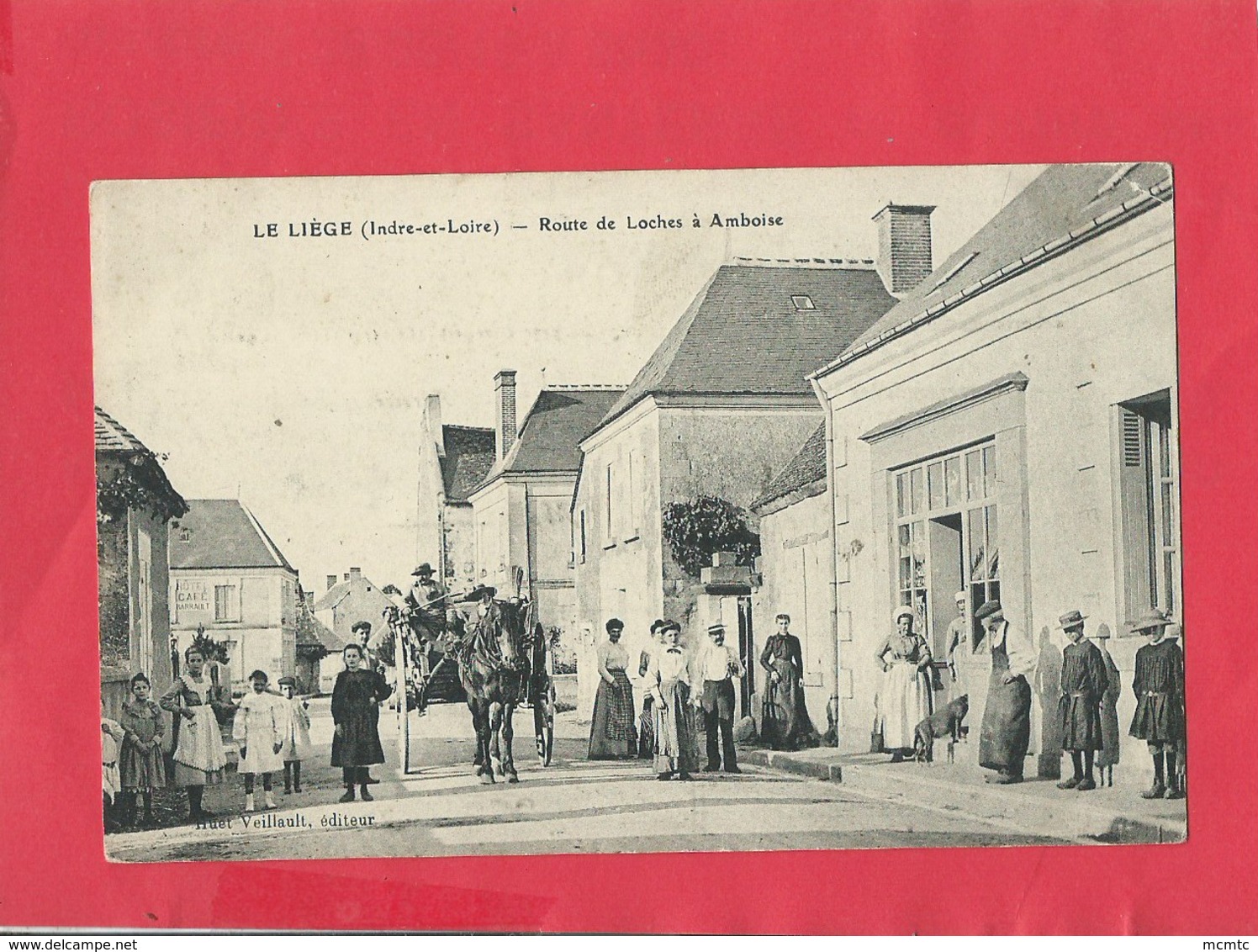 CPA - Le Liège -(Indre Et Loire) - Route De Loches à Amboise -(vignette Au Verso Contre La Tuberculose) - Autres & Non Classés