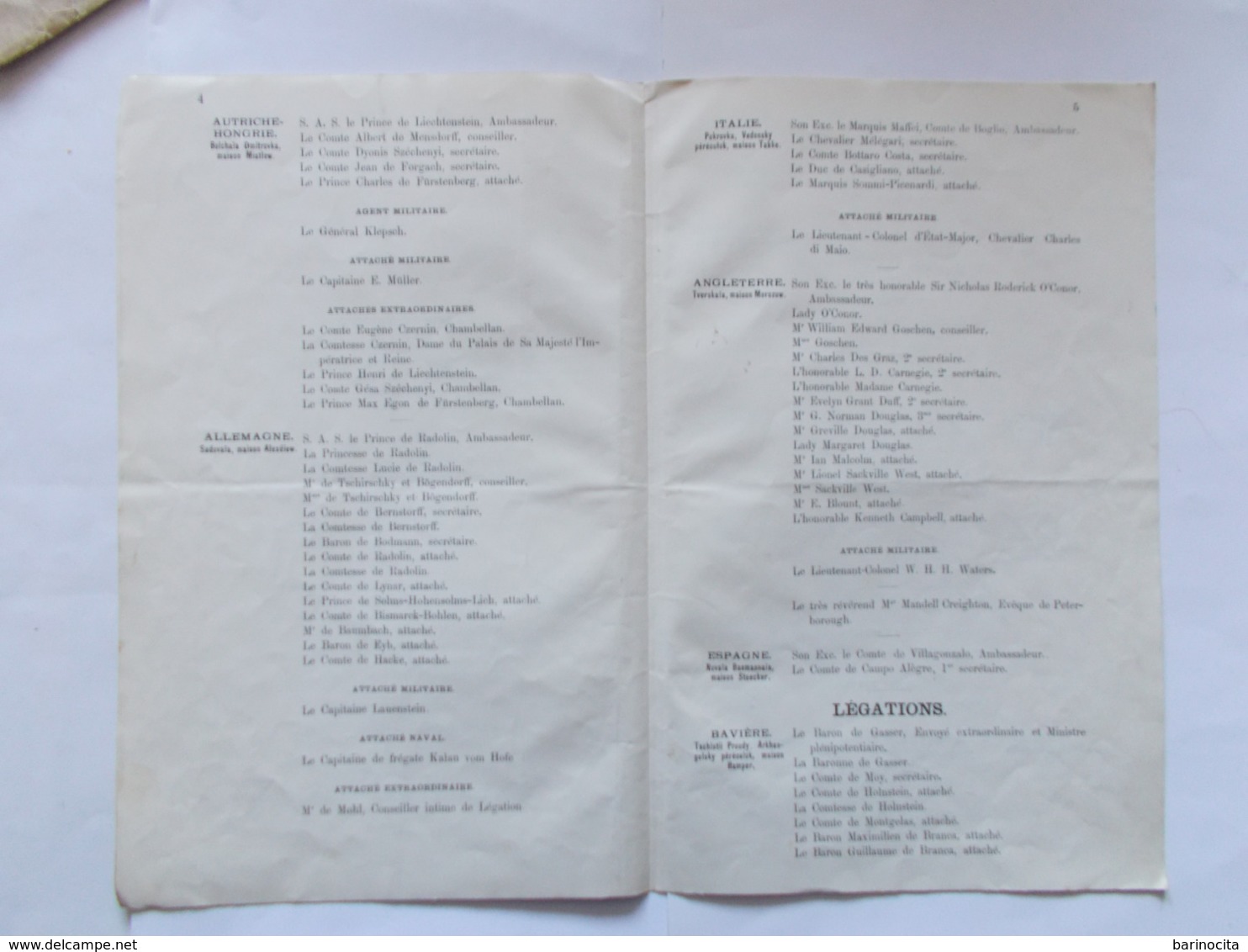 COURONNEMENT Et Le SACRE  De LEURS MAGESTES " L' EMPEREUR NICOLAS II Et L'IMPERATRICE ALEXANDRA FEODOROVNA Mai 1896 - Historical Documents